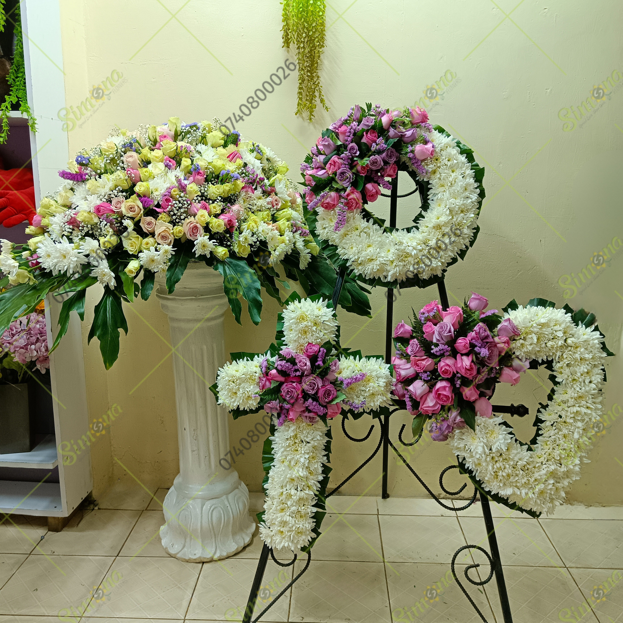 Holistic Classic Funeral Set of 4 by Simona Flowers Kenya