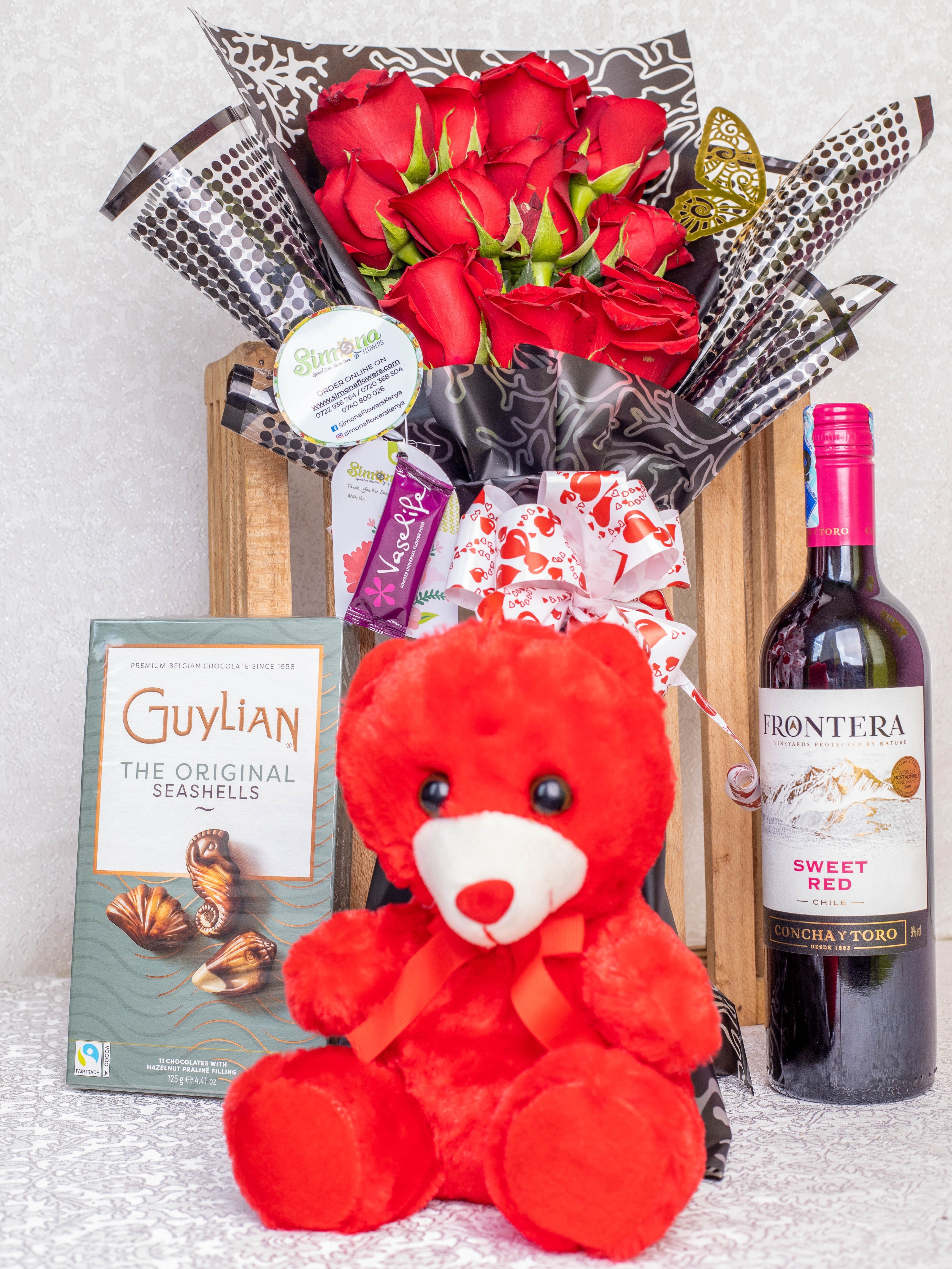 Loving Dozen Bouquet Medium Combo