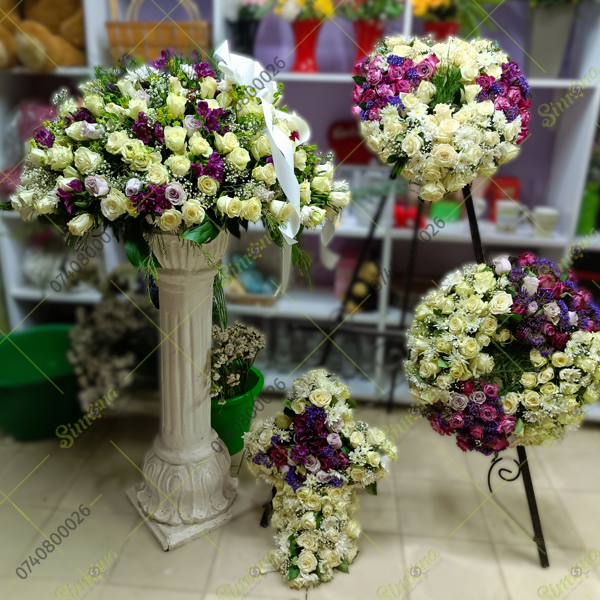 Solemn Corporate Funeral Set of 4