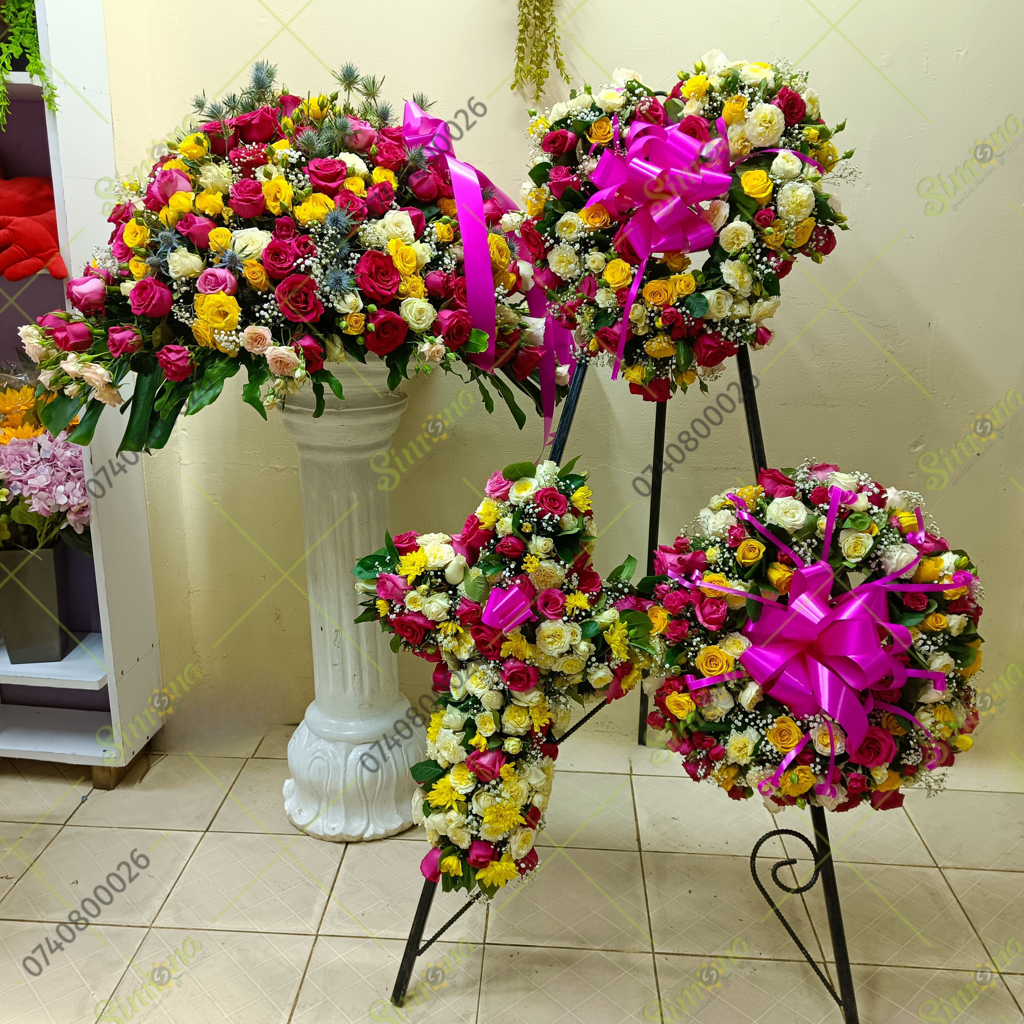 Dignified Standard Funeral Set of 4 by Simona Flowers Kenya