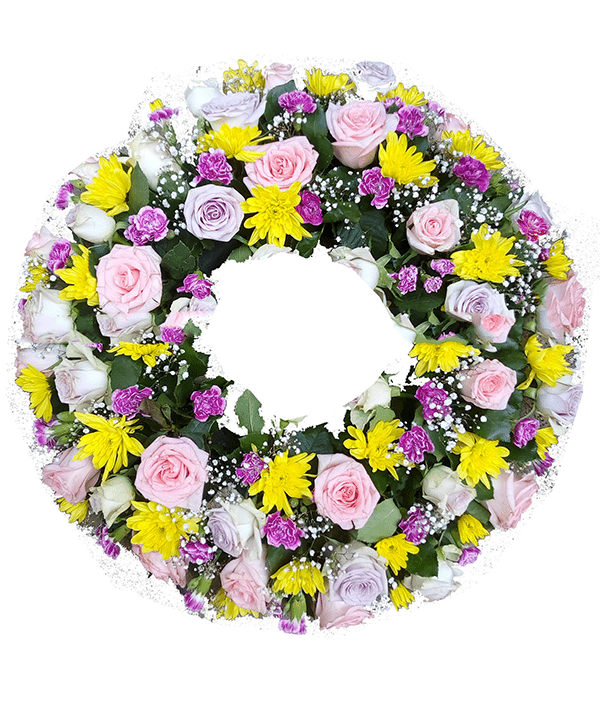 Luxury rose round wreath