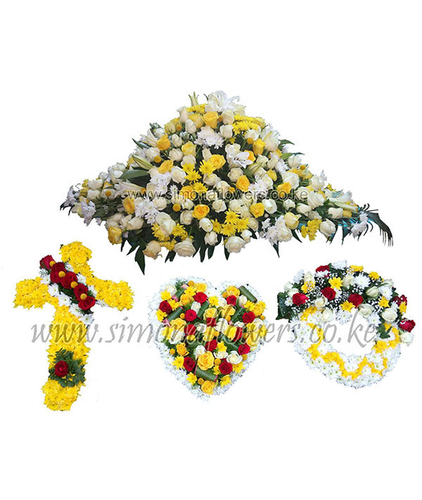 Executive yellow and red design tribute