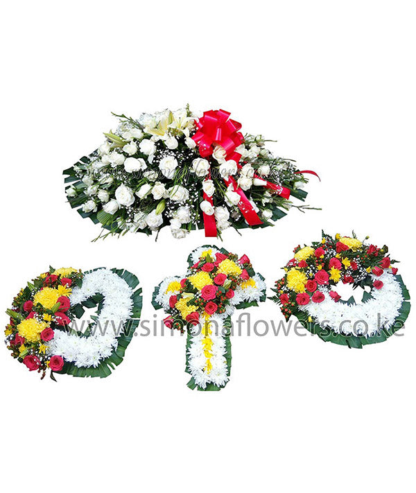 Classic white yellow and red design tribute