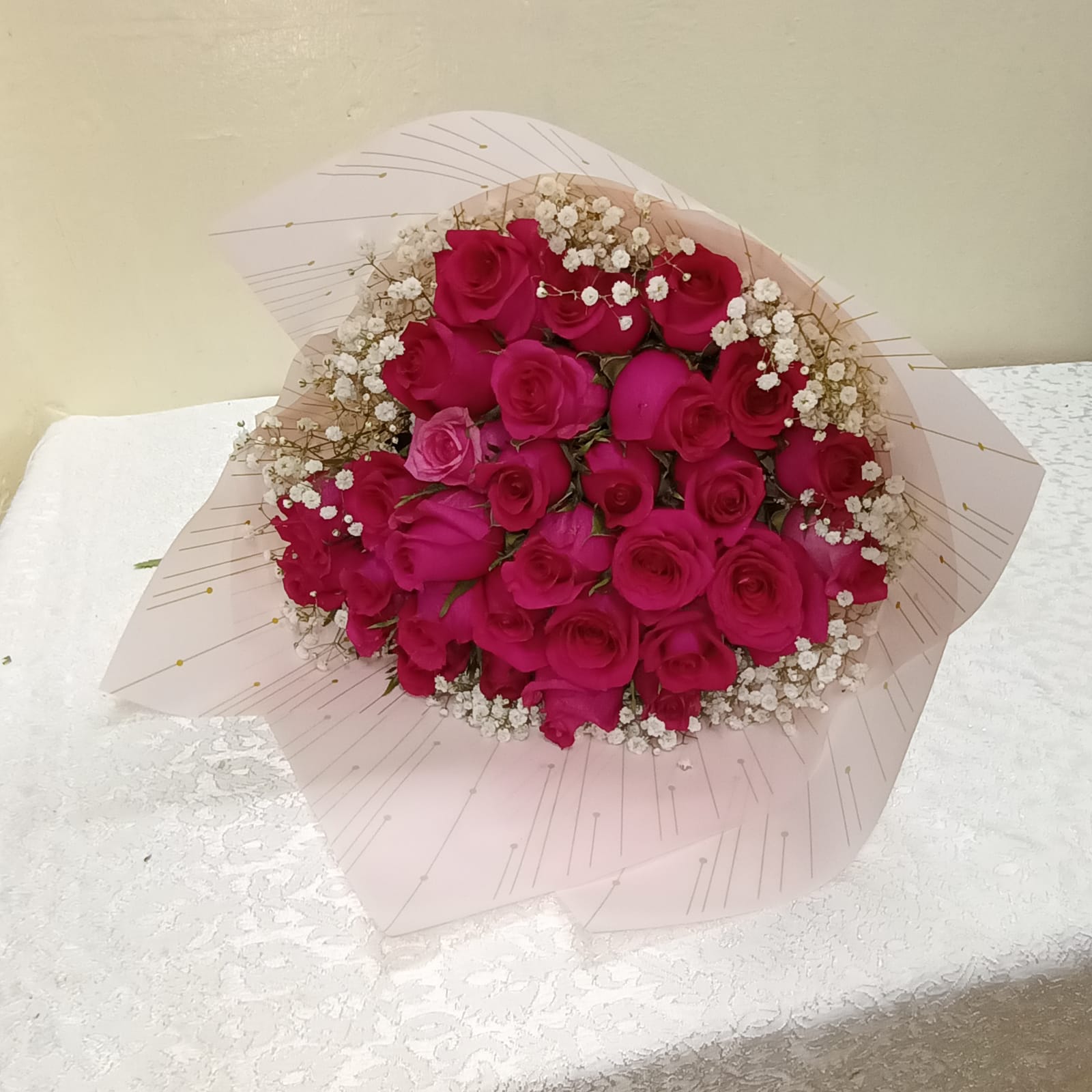 Hot Pink Hand Bouquet