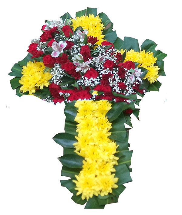 Yellow-red cross