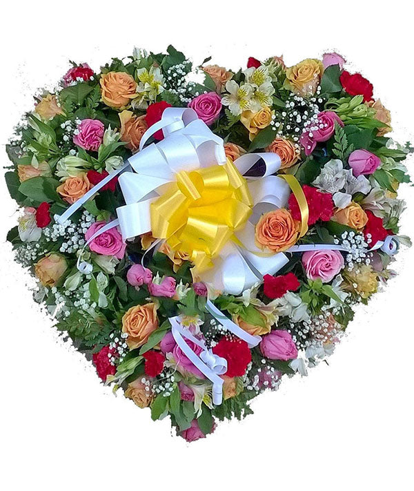 Peaceful Passage heart wreath