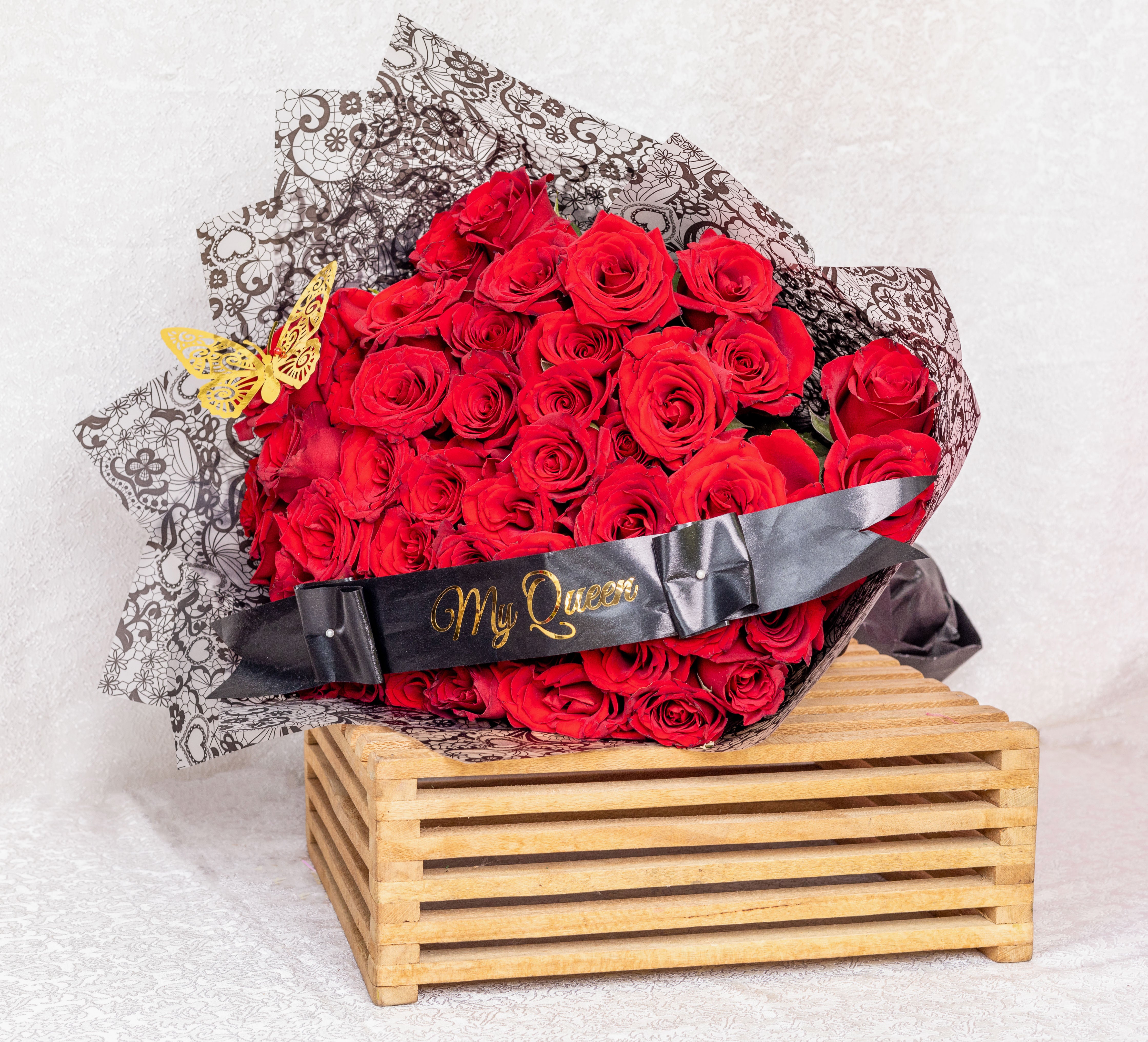 50 Red Stems Bouquet