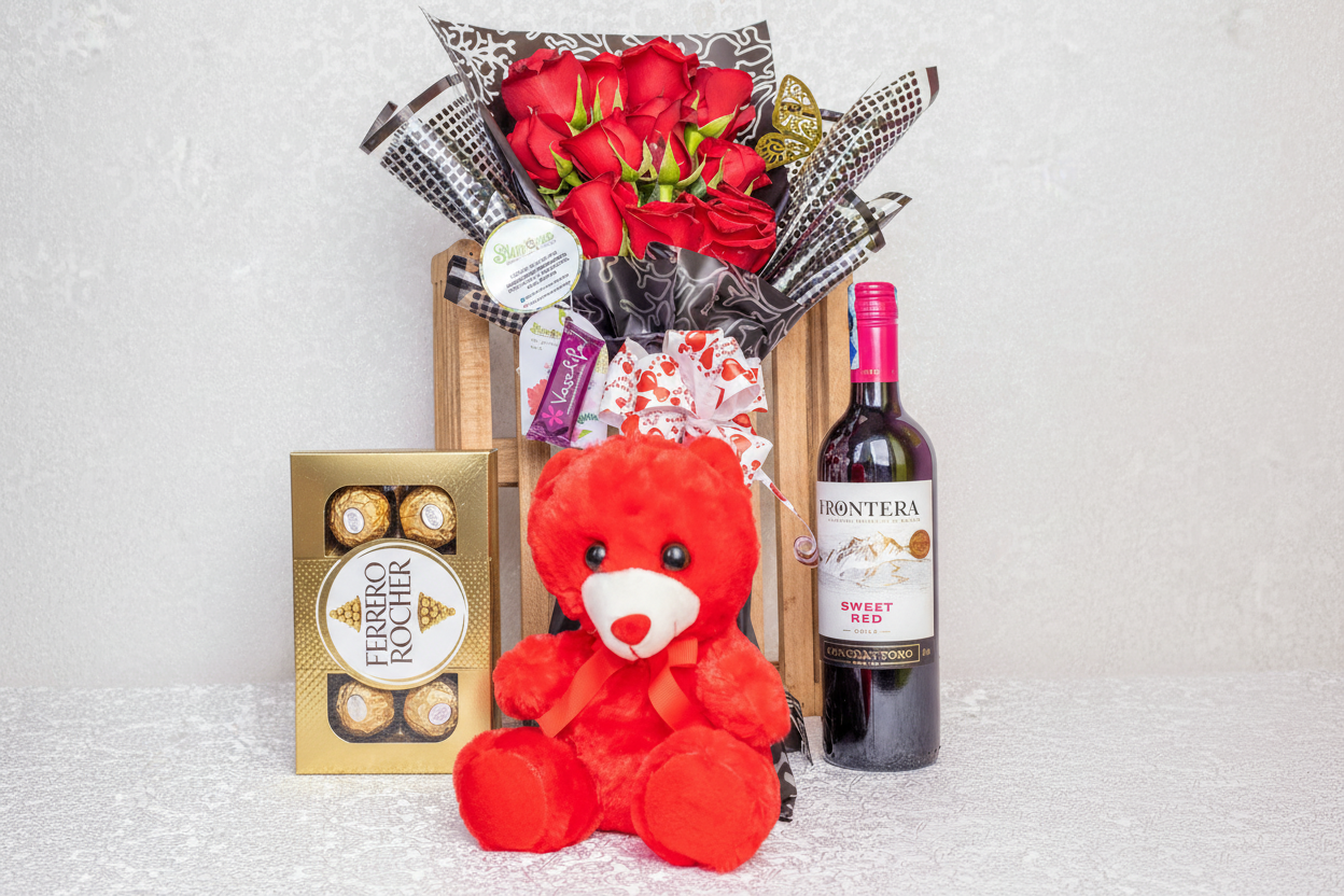 Loving Dozen Bouquet Medium Combo