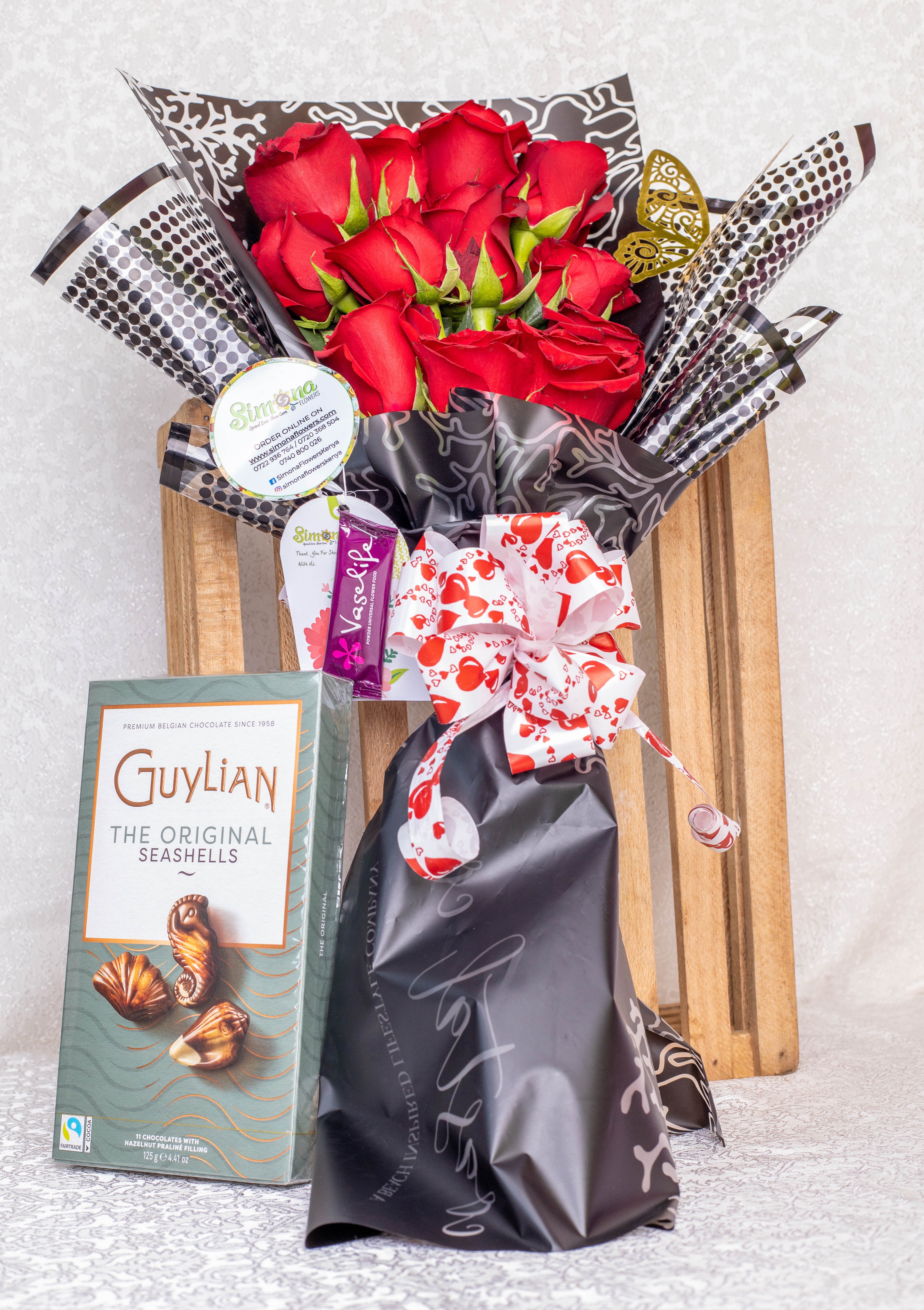 Loving Dozen Bouquet with Chocolates