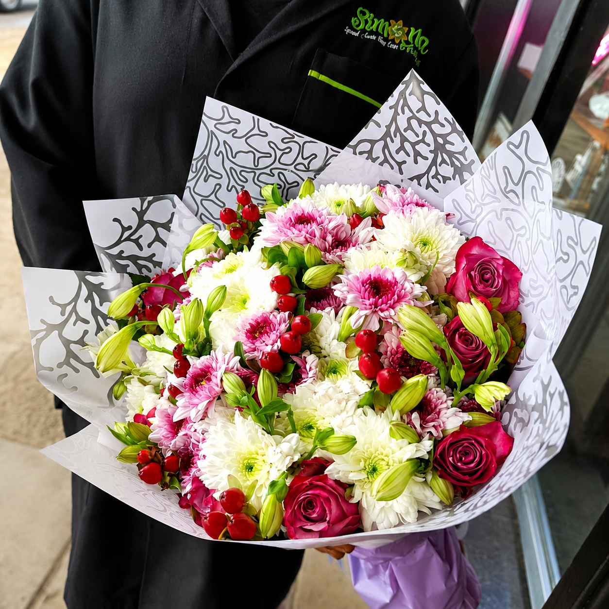 Beautiful hand bouquet