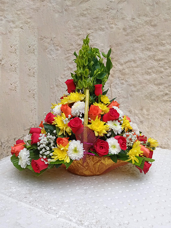 Angelina flower basket by Simona Flowers