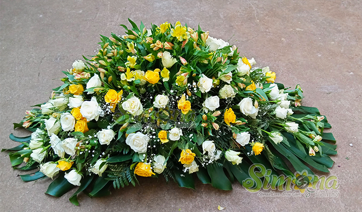 Deepest sympathy funeral flowers by Simona Flowers