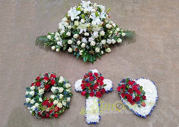 Gratitude corporate funeral flowers by Simona Flowers