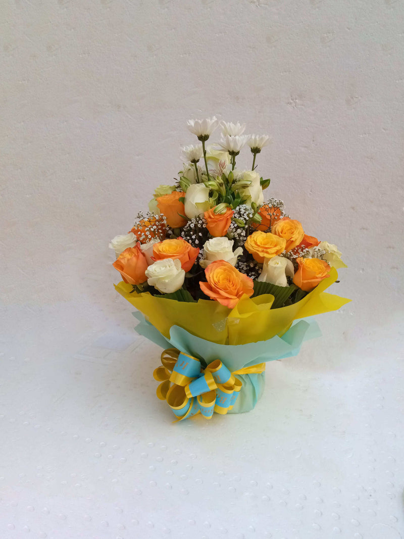 He's amazing bouquet for new born by Simona Flowers