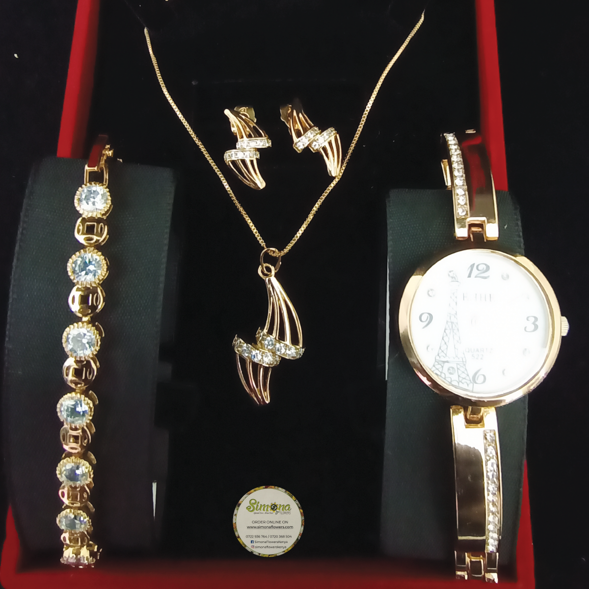 Remarkable chain and watch set