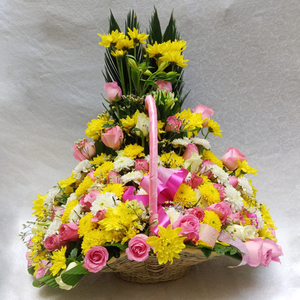 Timeless Romance Flower Basket