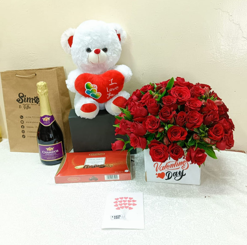 Royal Romance Package with Teddy bear